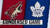 01 20 19 Condensed Game Coyotes Maple Leafs