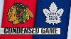 03 13 19 Condensed Game Blackhawks Maple Leafs