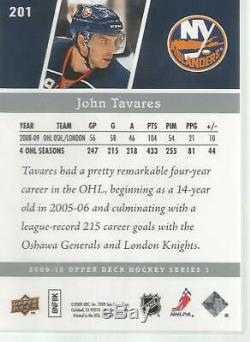 09-10 ud young guns John Tavares rc #201 TORONTO MAPLE LEAFS