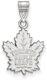 10k White Gold Nhl Toronto Maple Leafs Medium Pendant By Logoart