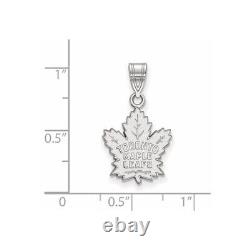 10K White Gold NHL Toronto Maple Leafs Medium Pendant by LogoArt