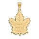 10k Yellow Gold Nhl Logoart Toronto Maple Leafs Extra Large Pendant