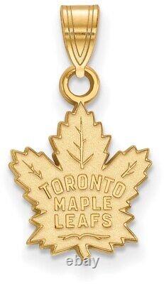 10K Yellow Gold NHL Toronto Maple Leafs Small Pendant by LogoArt