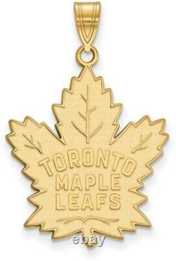 10K Yellow Gold NHL Toronto Maple Leafs XL Pendant by LogoArt