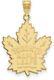 10k Yellow Gold Nhl Toronto Maple Leafs Xl Pendant By Logoart