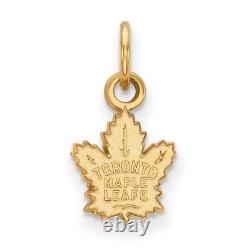 10k Gold NHL LogoArt Toronto Maple Leafs Extra Small Pendant