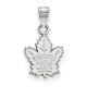 10k White Gold Nhl Logoart Toronto Maple Leafs Small Pendant