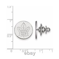 14K White Gold NHL Toronto Maple Leafs Lapel Pin by LogoArt