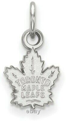 14K White Gold NHL Toronto Maple Leafs X-Small Pendant by LogoArt