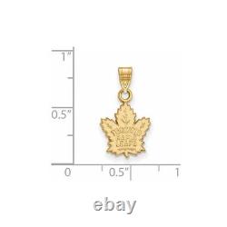 14k Gold NHL LogoArt Toronto Maple Leafs Small Pendant