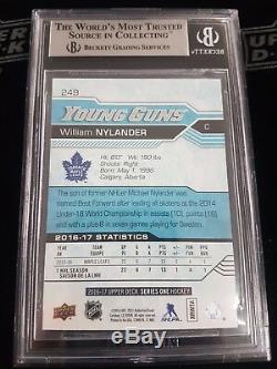 16-17 2016-17 Upper Deck William Nylander Young Guns Exclusives Rc /100 Bgs 9