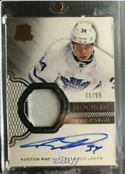 16/17 UD The Cup AUSTON MATTHEWS RC AUTO PATCH TRUE ROOKIE 71/99 MAPLE LEAFS