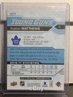 16-17 Upper Deck Auston Matthews Gradeable Young Guns Rookie Toronto Maple Leafs