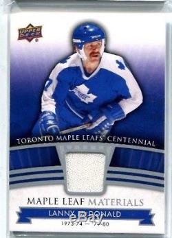 17-18 UD Toronto Maple Leafs Centennial Jersey ML-LM Lanny McDonald (Group A)
