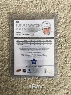 17 Sp Authentic Future Watch Auston Matthews Rc Auto 475/999 Toronto Maple Leafs