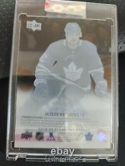 19-20 Clear Cut Auston Matthews UD Exclusives 14/15 Auto Toronto Maple Leafs WOW