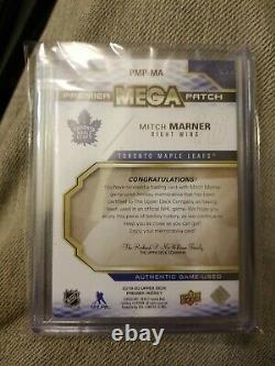 19-20 Ud PREMIER Mega Patch Sleeve numbers Mitch Marner /6 #pmp-ma 1of 6