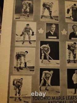 1931 1932 Toronto Maple Leafs Stanley Cup Winners Vi -Tone Ad 12x4 Team Photo