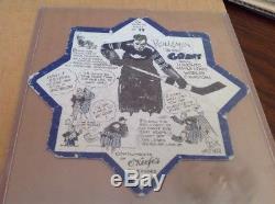 1932-33 O'keefe's Toronto Maple Leafs Blotter Coaster Benny Grant NHL Hockey