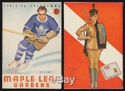 1937 Toronto Maple Leafs Gardens Program Playoffs vs Detroit Vintage Hockey NHL