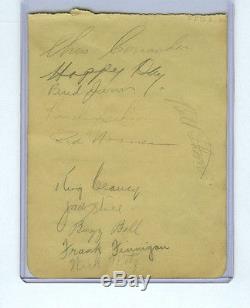 1937 Toronto Maple Leafs Signed Page Busher Jackson/dick Irvin/charlie Conacher