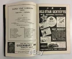 1939 Maple Leaf Gardens NHL Hockey Program Vs New York Americans Complete