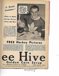 1940-41 Toronto Maple Leafs-Americans Program Leafs Rout Americans NICE