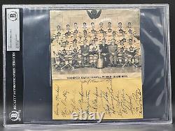 1951 Toronto Maple Leafs Team (15) Stanley Cup Champs Signed Photo BAS Beckett