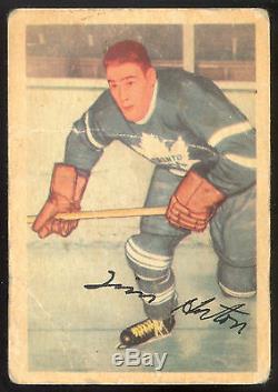 1953 54 Parkhurst Hockey #13 Tim Horton Lg-vg Toronto Maple Leafs Hof Card