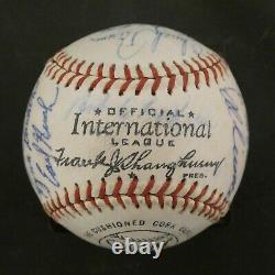 1960 Toronto Maple Leafs Team Signed Baseball with Sparky Anderson Chuck Tanner