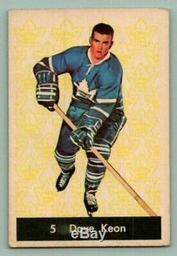 1961-62 Parkhurst Dave Keon Rookie Card #5 VG Vintage Hockey Card