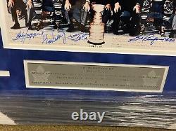 1962-63 Stanley Cup Champs Toronto Maple Leafs Team Signed Framed Photo JSA COA