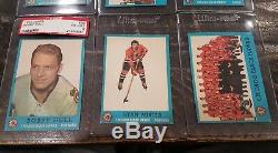 1962-63 Topps Complete Set #1-66 EXMINT Vintage Hockey With PSA 7 CL & Gamble RC