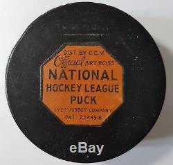 1962 64 Official Art Ross GAME PUCK Toronto Maple Leafs