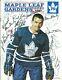 1965-66 Toronto Maple Leafs Autographed Program Psa Letter Terry Sawchuk