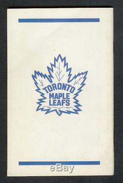 1965-66 Toronto Maple Leafs Media Guide Fact Book MINT