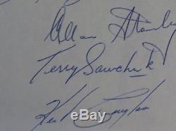 1965 NHL Toronto Maple Leafs Team Autographed sheet Sawchuk, Horton, Gamble