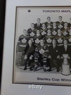1966-67 Toronto Maple Leafs Autograph Framed Team Photo 18 Signatures PSA