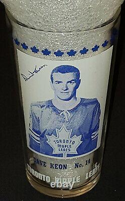 1967/68 Dave Keon York Peanut Butter NHL Hockey Glass Original