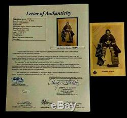 1971 Jacques Plante Autographed Signed Postcard Toronto NHL Hockey JSA Authentic