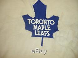 1974 Willie Brossart Toronto Maple Leafs Game Used Tie Down Durene Hockey Jersey