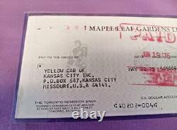 1975 Toronto Maple Leafs HAROLD BALLARD Owner Signed AUTOGRAPH Cheque CHECK HOF