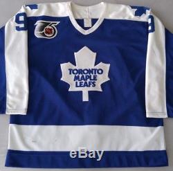 1991-92 Game Worn Dave Hannan Toronto Maple Leafs Jersey (LOA)