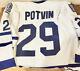 1993 Felix Potvin Authentic Ccm Game Used And Autograghed Maple Leafs Jersey