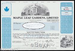 1994 Toronto Maple Leafs Gardens STOCK SHARES CERTIFICATE Vtg NHL Hockey Rare