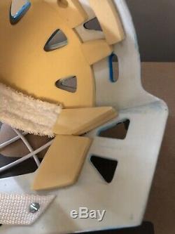 1995-96 Felix Potvin Mini Harrison Mask 1/3 Scale 90/750 Leafs Autographed Stand