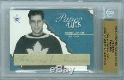 2002-03 Bap Busher Jackson 1/1 Auto Hof Paper Cuts Ultimate 3rd Edition Leafs