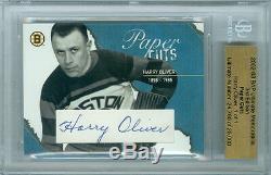 2002-03 Bap Syl Apps 1/1 Auto Hof Paper Cuts Ultimate 3rd Edition Toronto Leafs