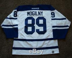 2003/04 Alexander Mogilny Toronto Maple Leafs Game Worn JerseyHHOF Patch