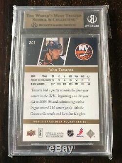 2009-10 Ud John Tavares Young Guns Rc Rookie #201 Bgs 10 Pristine Exclusives/100